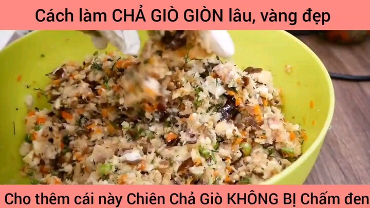 cách làm chả giòn lâu xuyên không bị chấm đen