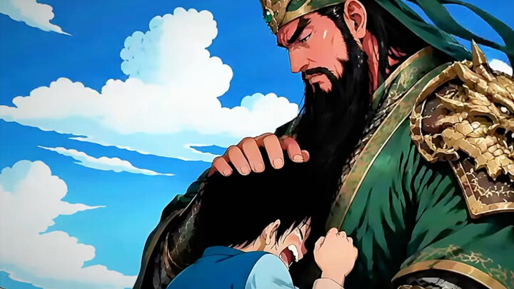 Luffy wants to restore the Han Dynasty, and Guan Yu breaks his Green Dragon Crescent Blade to save L