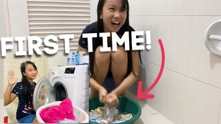 WASHING MY CLOTHES + COOKING ADOBO!!! | Lady Pipay