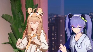 Xiao Ran was so hot after dancing that she only wore a small camisole to cool down🥵