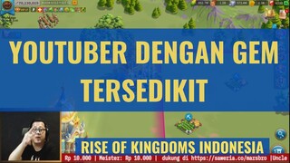 MARSBRO YOUTUBER DENGAN GEM TERSEDIKIT: EVENT 7K GEM [ RISE OF KINGDOMS INDONESIA ]