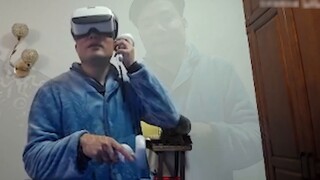 Pertunjukannya luar biasa! Da Sima memainkan tinju VR dan menjatuhkan lawannya dengan lebih dari sep