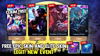 SURPRISE BOX! FREE EPIC SKIN AND ELITE SKIN! FREE SKIN! LEGIT! (CLAIM NOW!) | MOBILE LEGENDS 2022