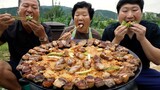 마지막에 볶음밥을 먹으니 배불러서 처음부터 볶았습니다! (Samgyeopsal & Fried rice) 요리&먹방!! - Mukbang eating show