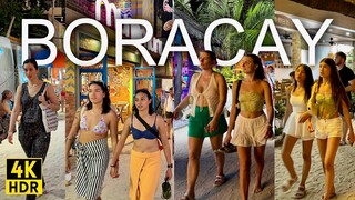 Boracay Philippines • The Best Island in the World? • White Beach Evening-Night Walk 4K HDR