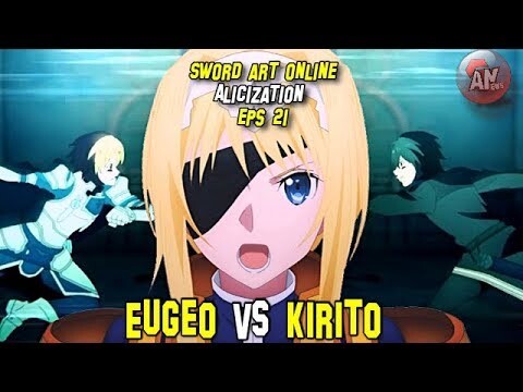 Sword Art Online Alicization Eps 21 (Spoiler) Kirito Vs Eugeo