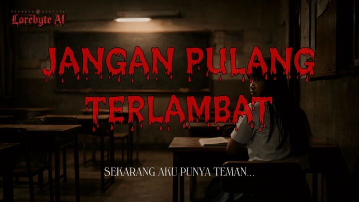 CERITA HOROR | YANG SERING TELAT PULANG SEKOLAH ‼️ HATI-HATI YA...🤫🩸