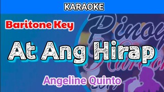 At Ang Hirap by Angeline Quinto (Karaoke : Baritone Key)