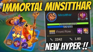 HYPER MINSITTHAR IMMORTAL FULL STACK !! NEW META !! MAGIC CHESS MOBILE LEGENDS