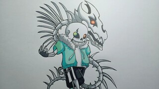 How To Draw Antale Sans cách vẽ sans siêu ngầu