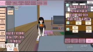 TUTORIAL CARA MENGGUNAKAN BAJU BARU DAN BAJU SQUID GAME SAKURA SCHOOL SIMULATOR