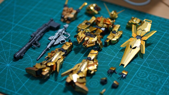 [Two-Swords Set] The first Unicorn you put together! Base Limited RG Unicorn Gundam Gold Coating