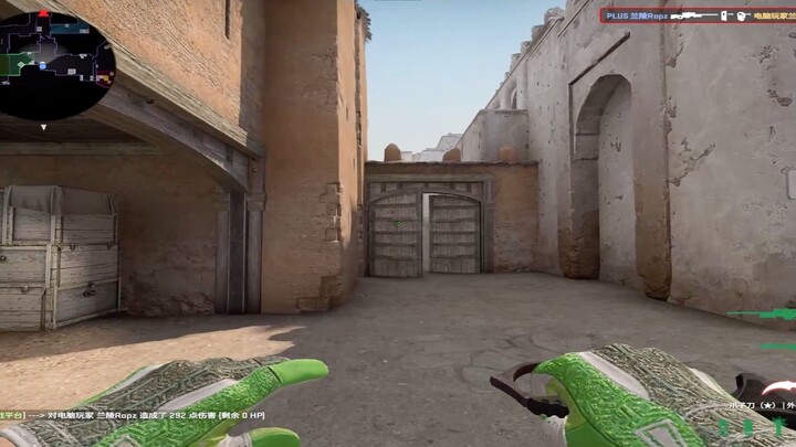 CS:GO Dust II Vac mid-door through-shot