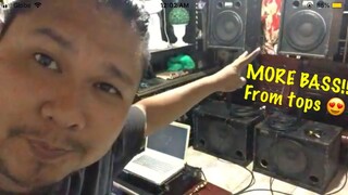 How to have MORE BASS from tops in 1 amplifier by SDSS pinoy vlog