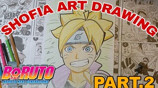 drawing boruto part.2 selamat menjalankan ibadah puasa