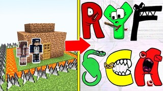 Alphabet Lore Tấn Công Nhà Được Bảo Vệ Bởi bqThanh và Ốc Trong Minecraft