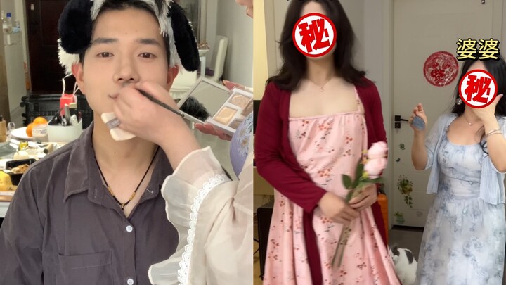 偷偷带男朋友女装去吃海底捞，没想到碰到婆婆下班回家竟然……