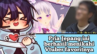 Pria Jepang ini berhasil menikahi Vtuber favoritnya #VCreators
