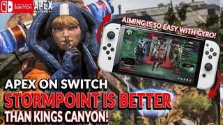 LOVING THE STORMPOINT NOW! SWITCH PLAYER IN PC LOBBY VIDEO! APEX LEGENDS SWITCH GAMEPLAY