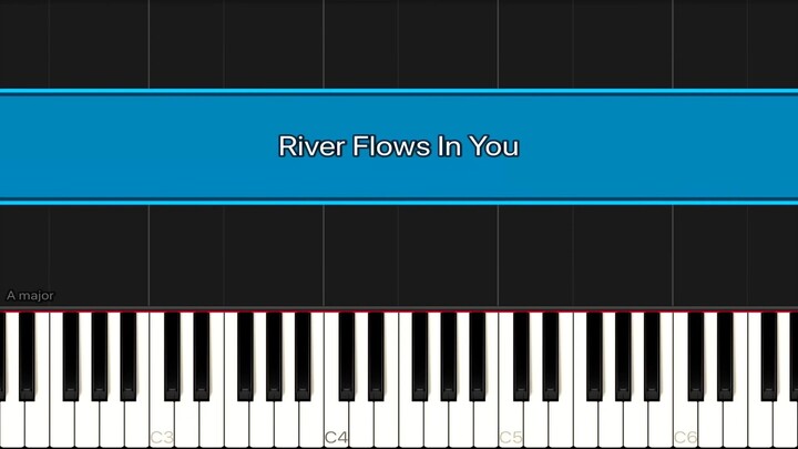 Yiruma - River Flows In You ( Piano Tutorial ) ( LEVEL: EASY ) （钢琴教程）难度：简单