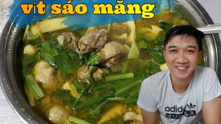Nấu món Vịt Xáo Măng tươi chua ngon, Bí quyết nấu vịt không bị tanh | Anh Lee BTR