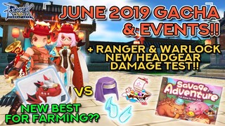 JUNE 2019 HEADWEAR GACHA, DAMAGE TEST, & EVENTS | Ragnarok Mobile Eternal Love