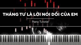 THÁNG TƯ LÀ LỜI NÓI DỐI CỦA EM - PIANO COVER - HÀ ANH TUẤN