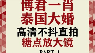 【博君一肖】泰国大婚高清不抖直拍（糖点放大镜）超甜！！必看！！！