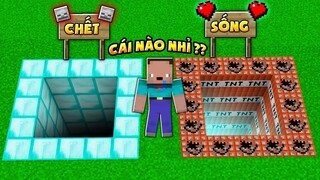 NOOB THỬ THÁCH CÁCH CỔNG SỐNG HOẶC CHẾT CÙNG ANH KARY TRONG MINECRAFT (Huy Noob Minecraft)