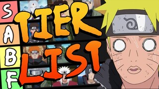 THE ULTIMATE NARUTO CHARACTER TIER LIST (+100 CHARACTERS)