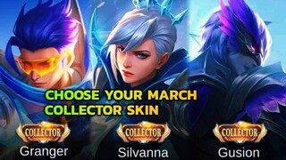 Upcoming Silvanna March Collector Skin || Gusion Collector Skin and Granger Collector Skin || MLBB