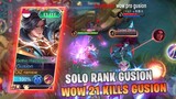 AMAZING GUSION SOLO RANK 21 KILLS IN MYTHICAL GLORY - MOBILE LEGENDS