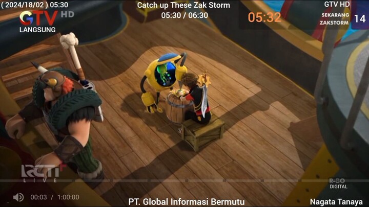 Klip Live streaming GTV HD Acara Animasi Zak Storm Dubbing Sabtu ( 2024/17/02 ) ( RCTI+ )
