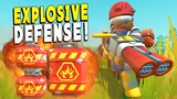 Defending the Base With EXPLOSIVES - Scrap Mechanic Survival - Early Access