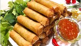 CHẢ GIÒ- Cách làm CHẢ GIÒ CHAY giòn xốp, mẹo giúp Chả Giò giòn lâu với phần nhân rất thơm ngon