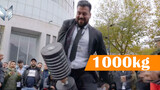 Thử thách trên đường phố: Nâng 100kg bằng một tay