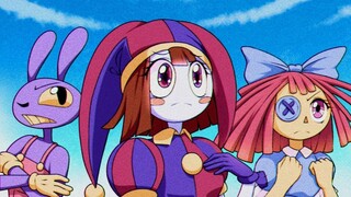 سيرك الأرقام السحرية، ولكن مع أنمي التسعينيات الأصلي (من إنتاج Fera Animations)