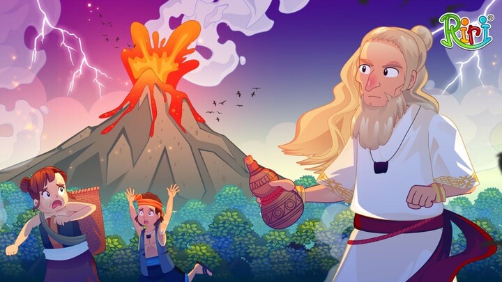 Asal Usul Gunung Krakatau - Selat Sunda | Dongeng Anak Bahasa Indonesia | Cerita Rakyat Nusantara