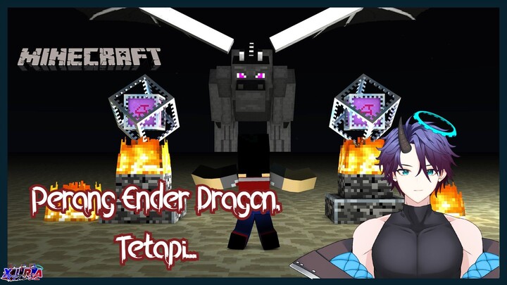 [Clip] Perang Lawan Ender Dragon, Tapi....【Vtuber Indonesia】