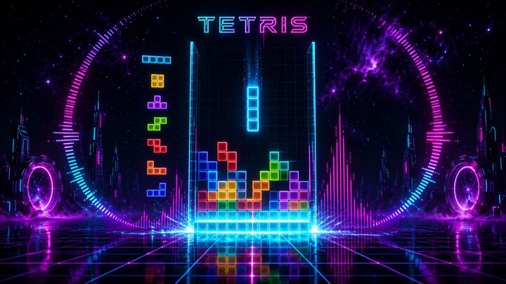 TETRIS THEME (1989) – DARK SYNTHWAVE TRIBUTE 🎮