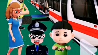 上下火车要遵守秩序