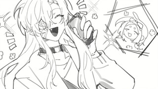 【PC手书】女孩子对自己喜欢的人说话会提高音调噢～