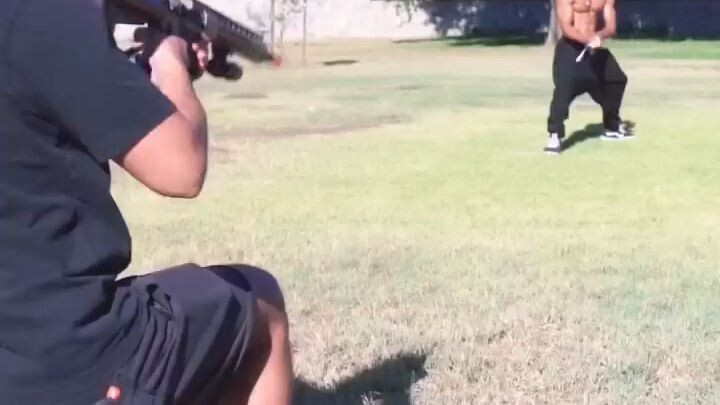 Fik-Shun Cuts Bullet with his eyes closed! (Bb bullet) IG_ Dance10fikshun