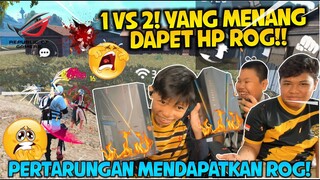 GILA GUYS! 1 VS 2 KALAU MEREKA MENANG MEREKA BERDUA BAKALAN DAPAT HP ROG!! 😱😭😭