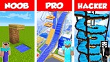 Minecraft NOOB vs PRO vs HACKER: WATERPARK CHALLENGE in Minecraft / Animation