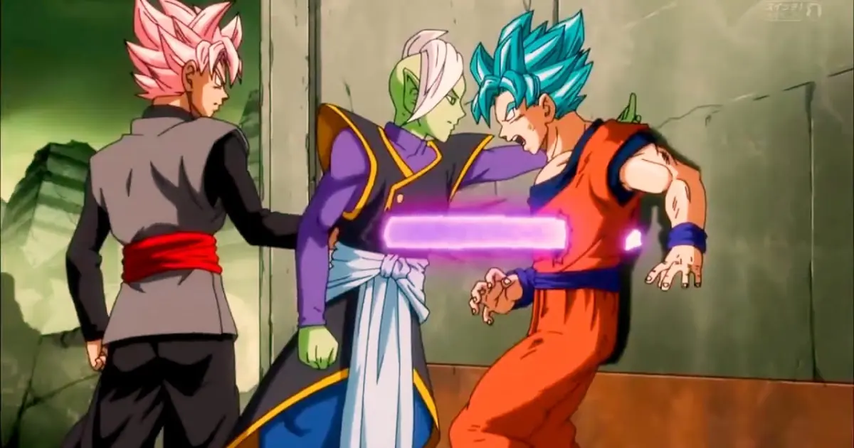 Zamasu swapped bodies with Goku and killed Chichi & Goten in the future  world, Goku vs Zamasu - Bilibili
