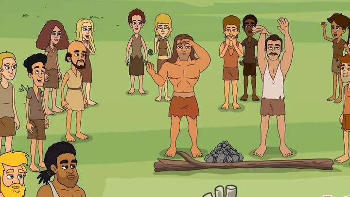 Funny animation "Human Discovery" tells the interesting story of primitive human development