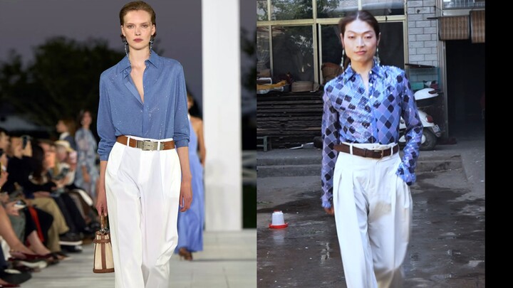 Walking a 'shoddy and slapdash' Ralph Lauren runway show in my hometown courtyard