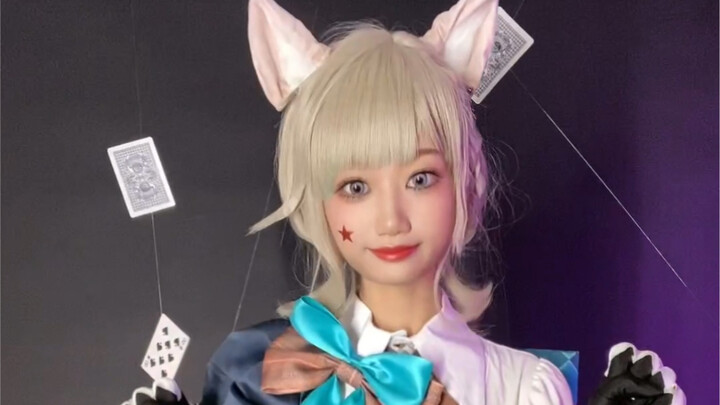 Genshin Impact cosplay mèo con Linette