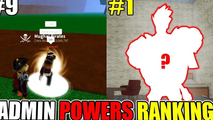 การจัดอันดับพลังของผู้ดูแลระบบ (แย่ที่สุดถึงดีที่สุด) ใน Blox Fruits!